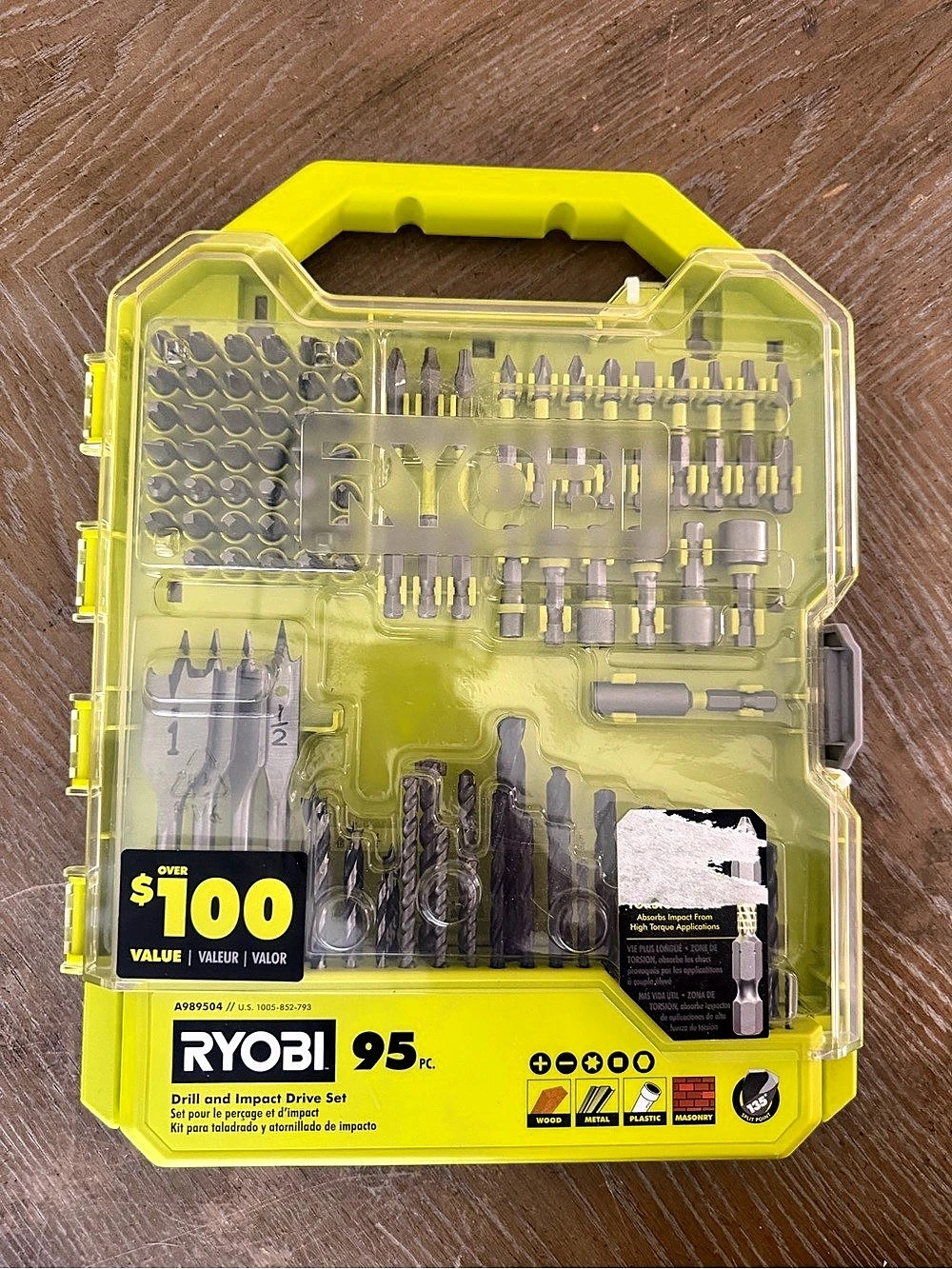 RYOBI 95 pc. Drill and Impact Drive Set NEW